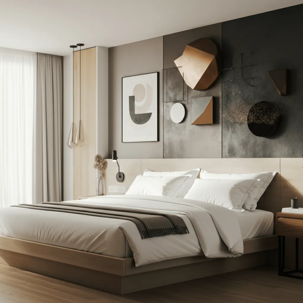 15 Sleek & Stylish Modern Bedroom Decor Ideas for a Chic Makeover 13 Artwork and Wall Decor Bedroom