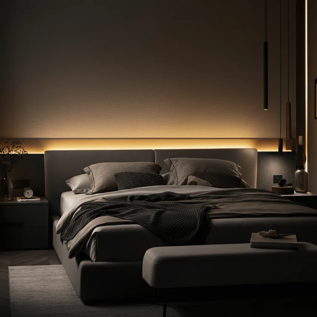 10 Cool Bedroom LED Lighting Ideas for a Modern Vibe 6 Backlit Headboard