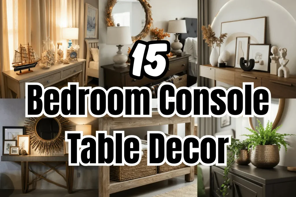 Bedroom Console Table Decor