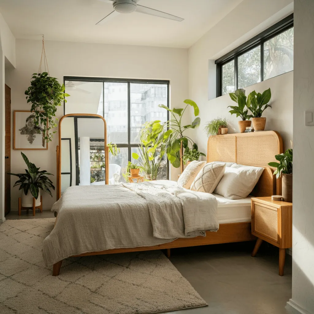 15 Sleek & Stylish Modern Bedroom Decor Ideas for a Chic Makeover 4 Biophilic Design Bedroom