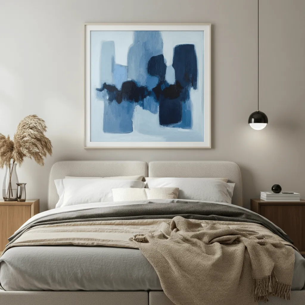 Blue Artwork Focal Point