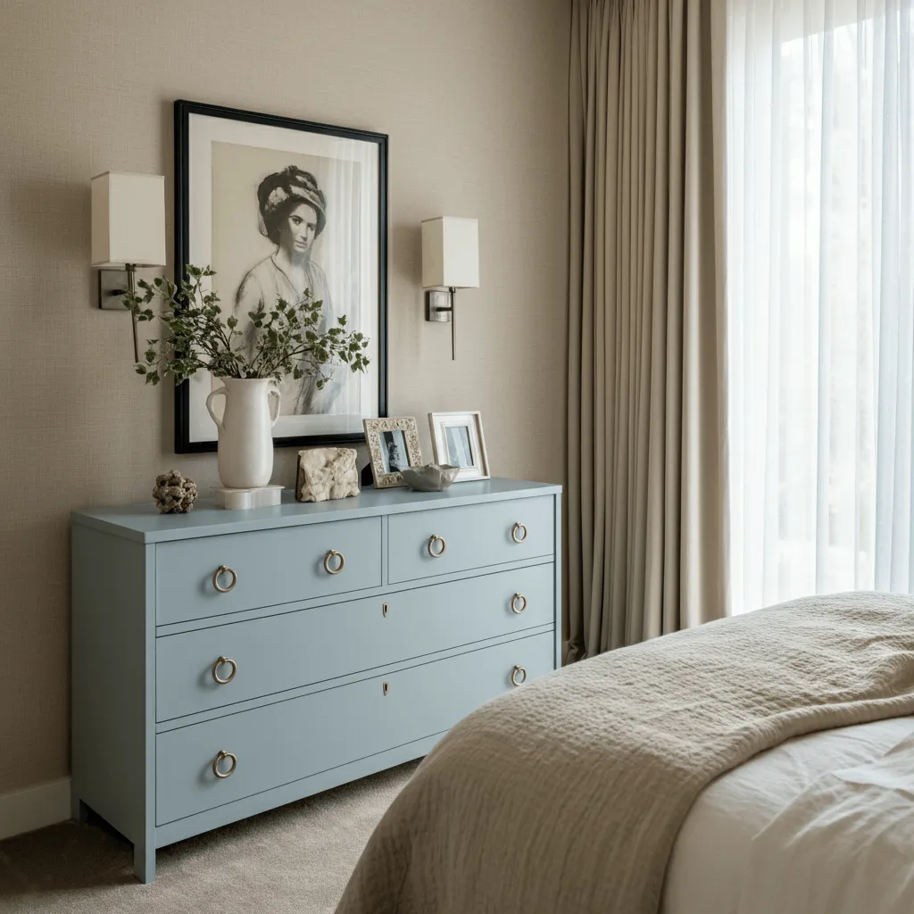 Blue Dresser Statement