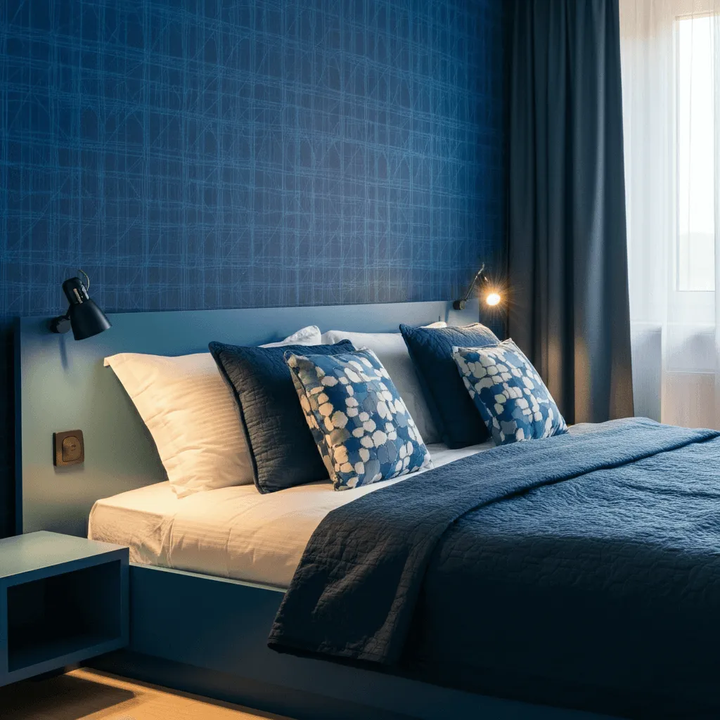 Blue with Bold Patterns