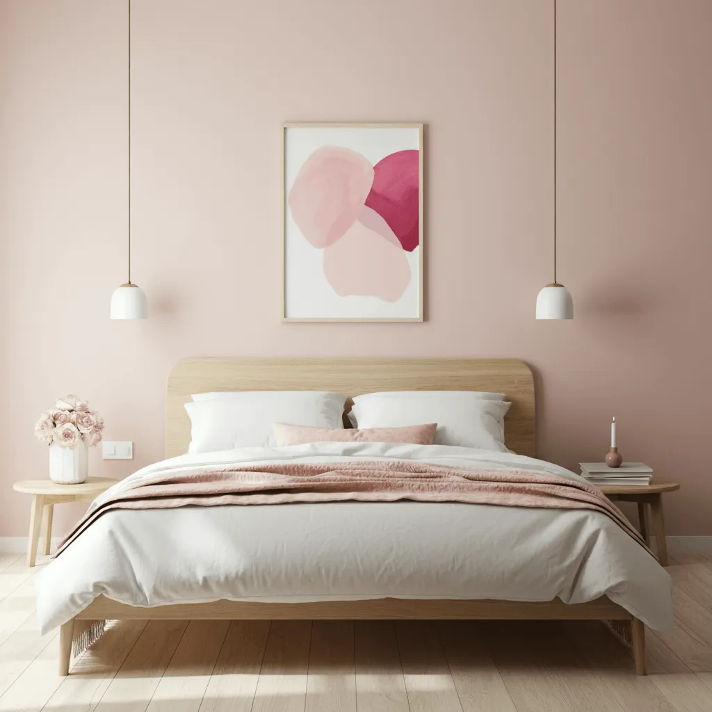 Blush Minimalism Bedroom