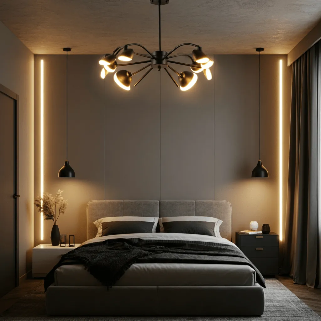 15 Sleek & Stylish Modern Bedroom Decor Ideas for a Chic Makeover 6 Bold Lighting Fixtures Bedroom