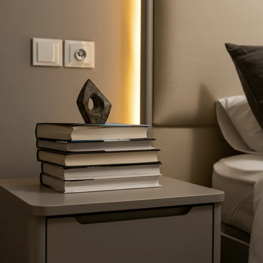 Books Styled Nightstand