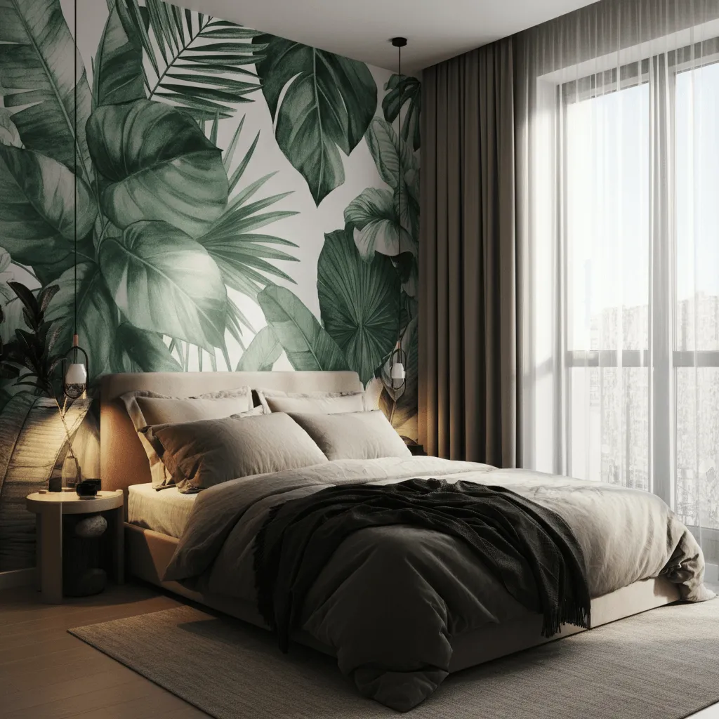 Botanical Mural Bedroom