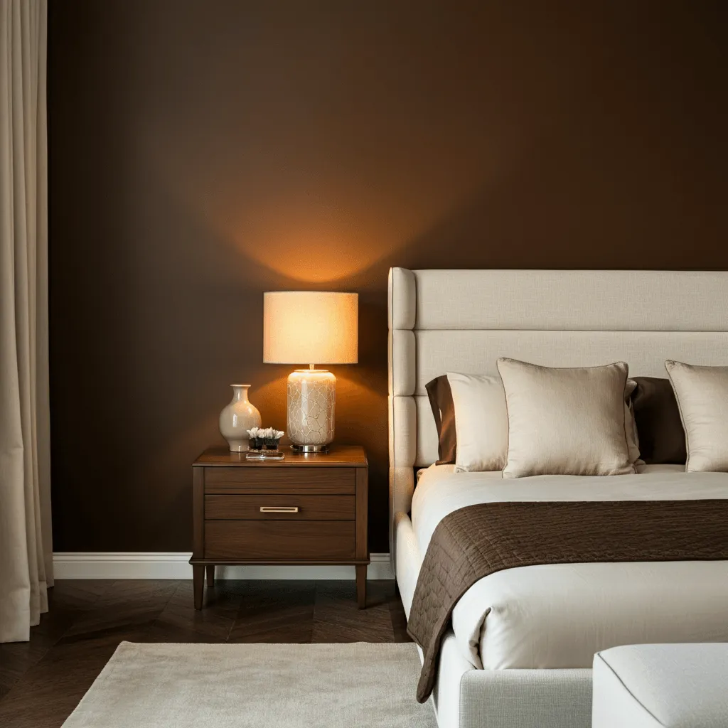 Chocolate Brown Accent Wall