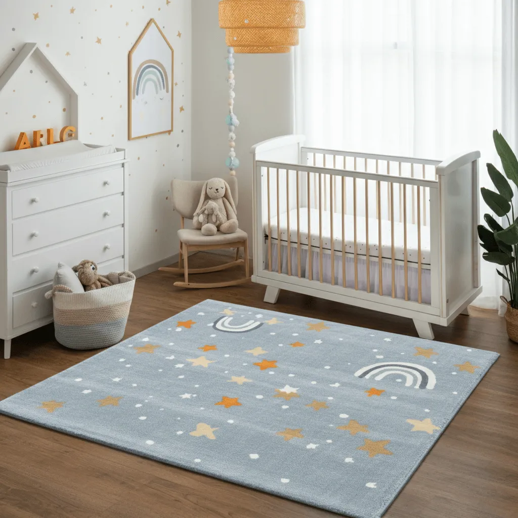10 Adorable Nursery Decor Ideas for a Dreamy Baby Room 4 Cozy Nursery Rug