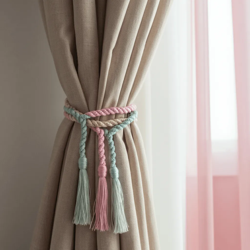 DIY Curtain Tiebacks