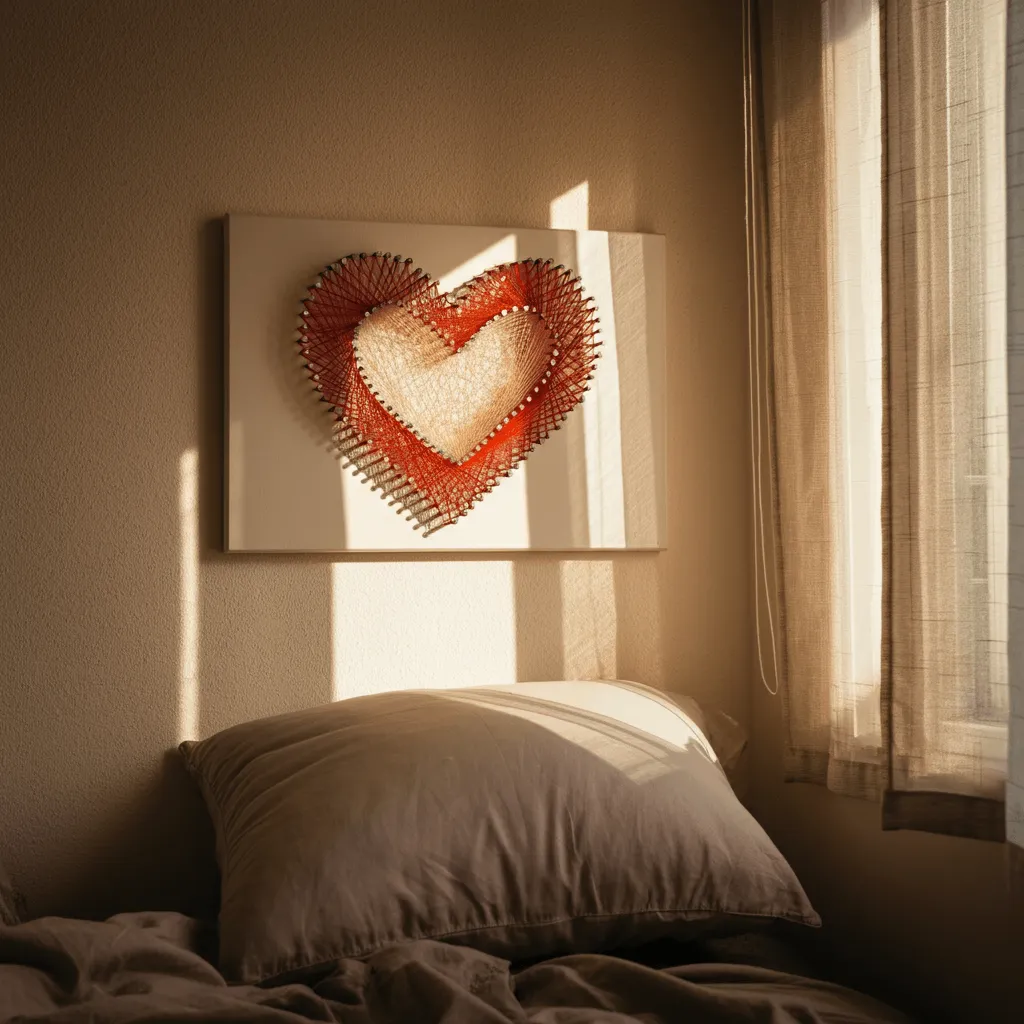 Top 30 Bedroom Wall Decor Styles That Never Go Out of Trend 26 DIY String Art