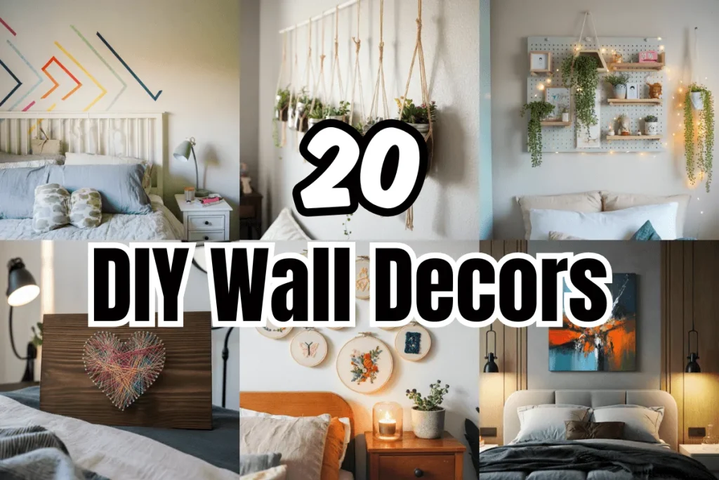 25 Easy DIY Wall Decor Ideas for a Dreamy Bedroom Makeover 15 DIY WALL BEDROOM DECOR