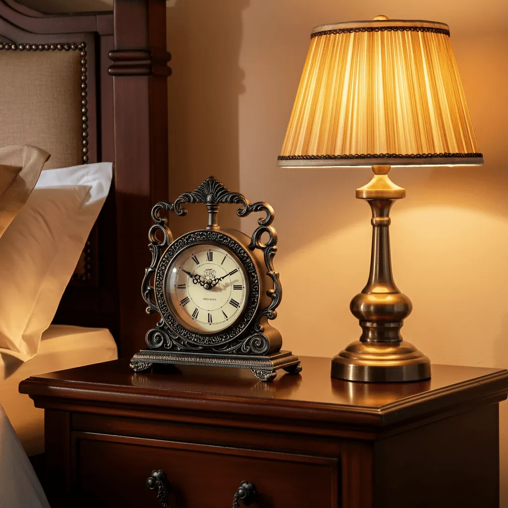 Decorative Clock Nightstand