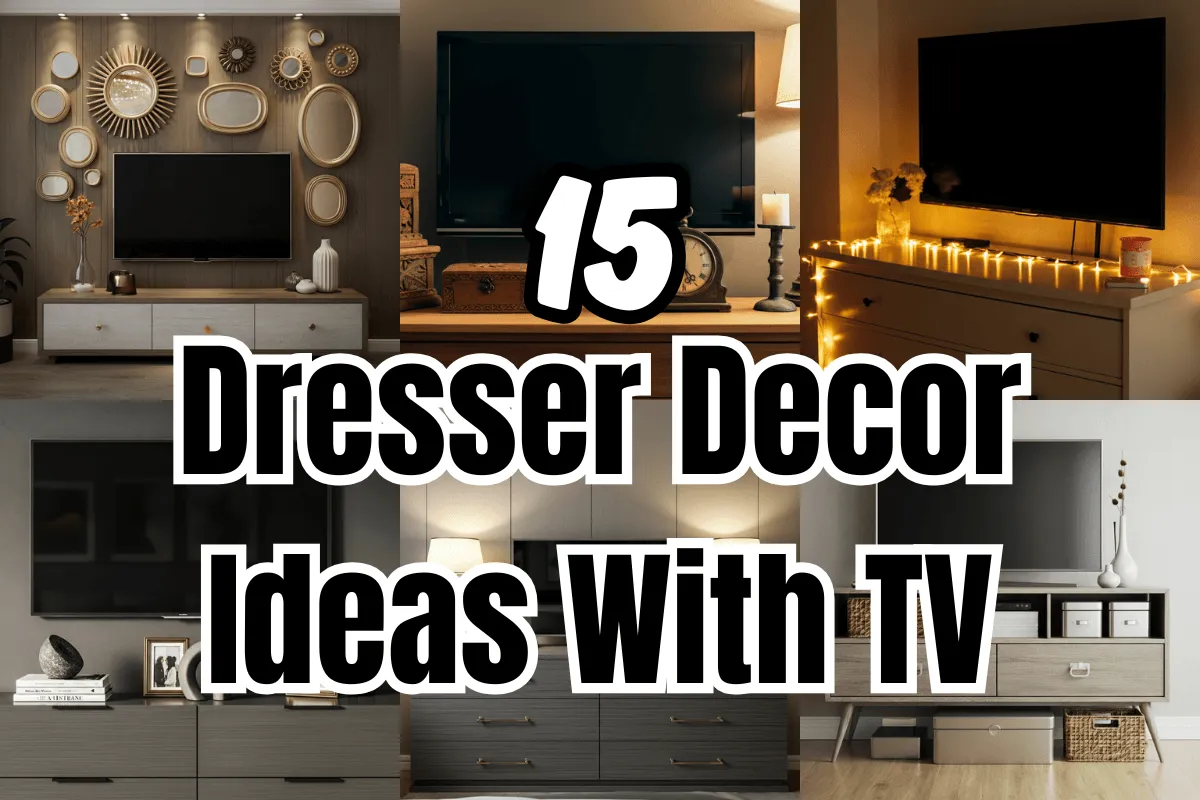 Dresser Decor Ideas With TV