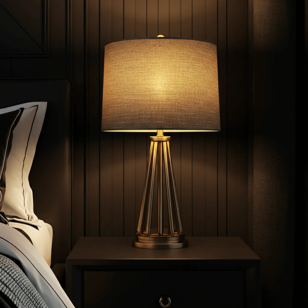 Modern Bedroom Bedside Lamps That Add Function & Style 14 Drum Shade Lamp