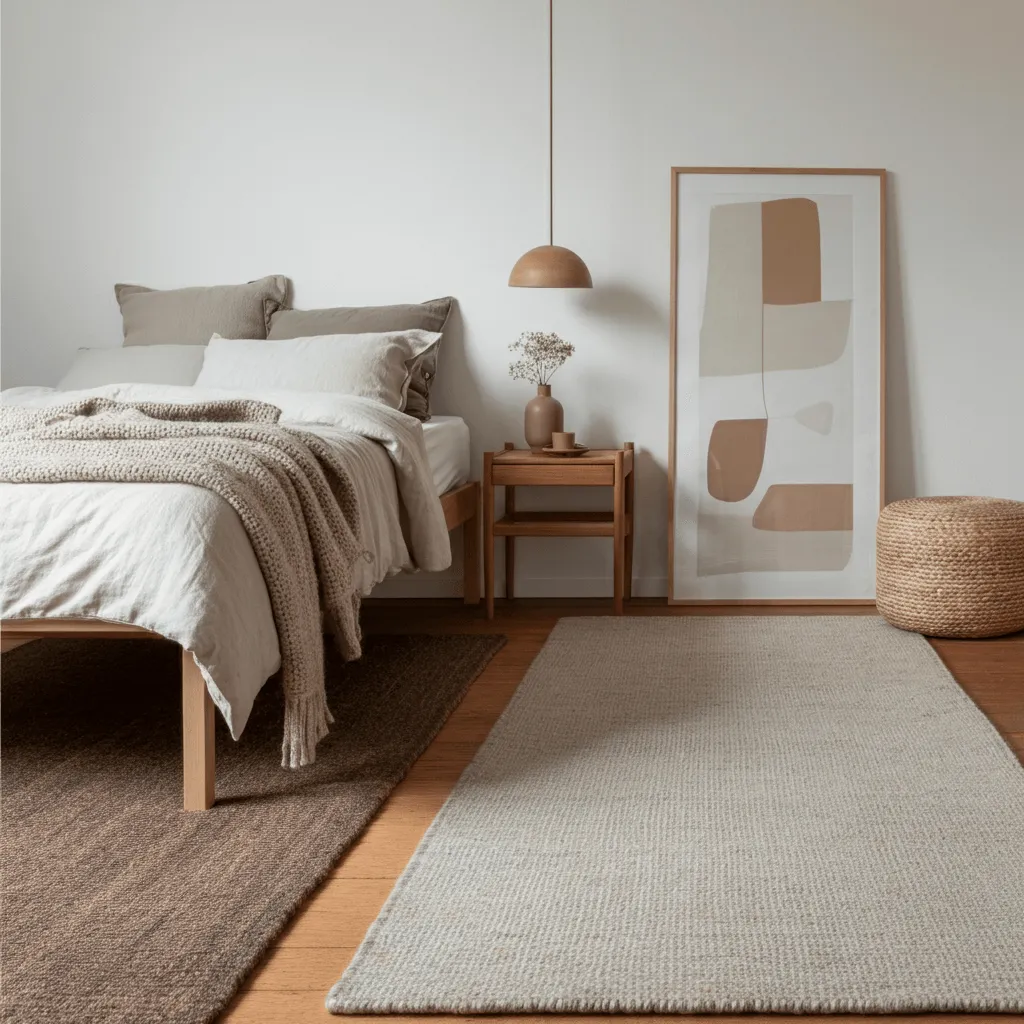 Earth-Toned Rugs Japandi