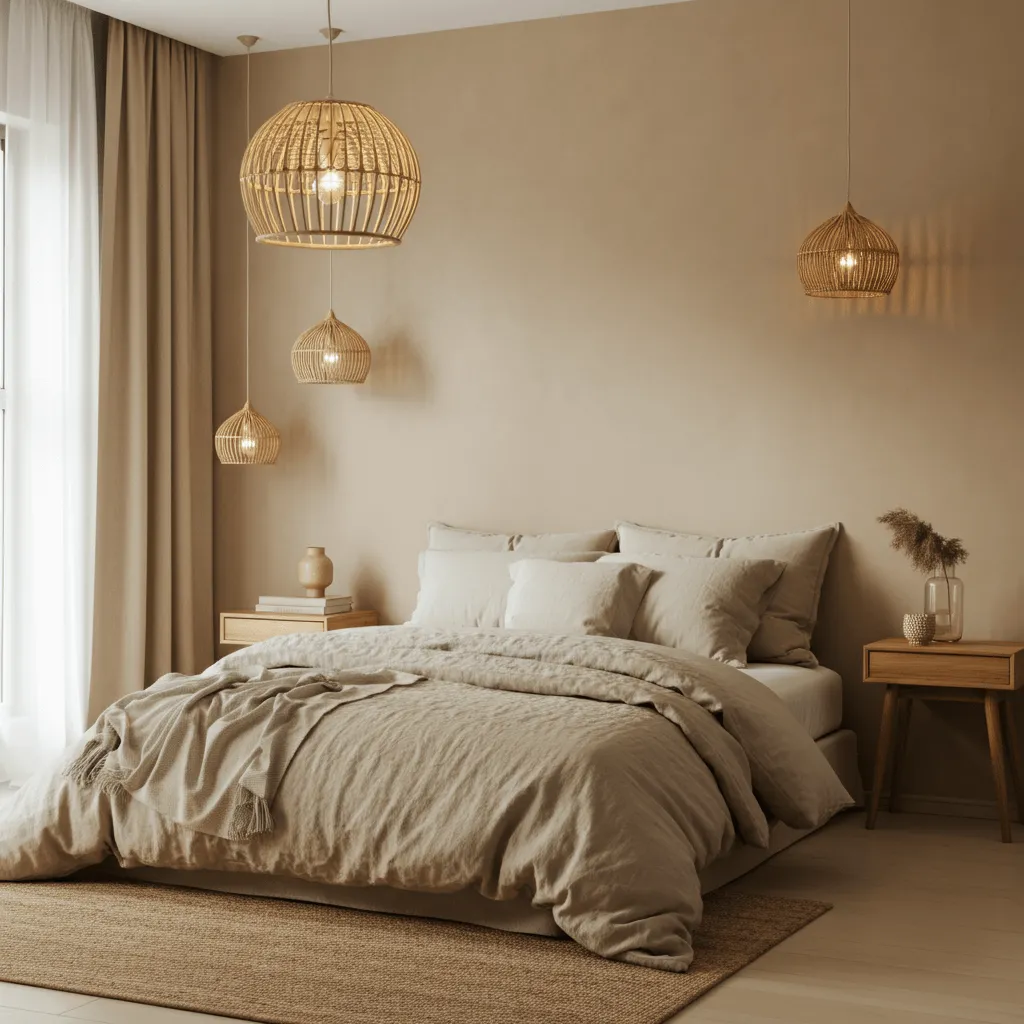15 Elegant Beige Bedroom Decor Ideas for a Calm & Cozy Retreat 7 Earthy Beige Textures