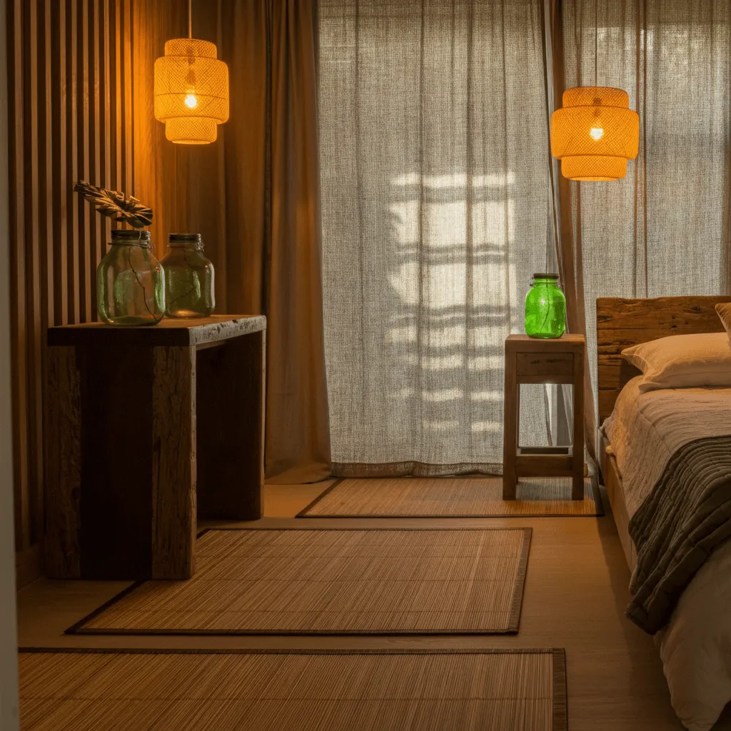 Eco-Friendly Green Bedroom