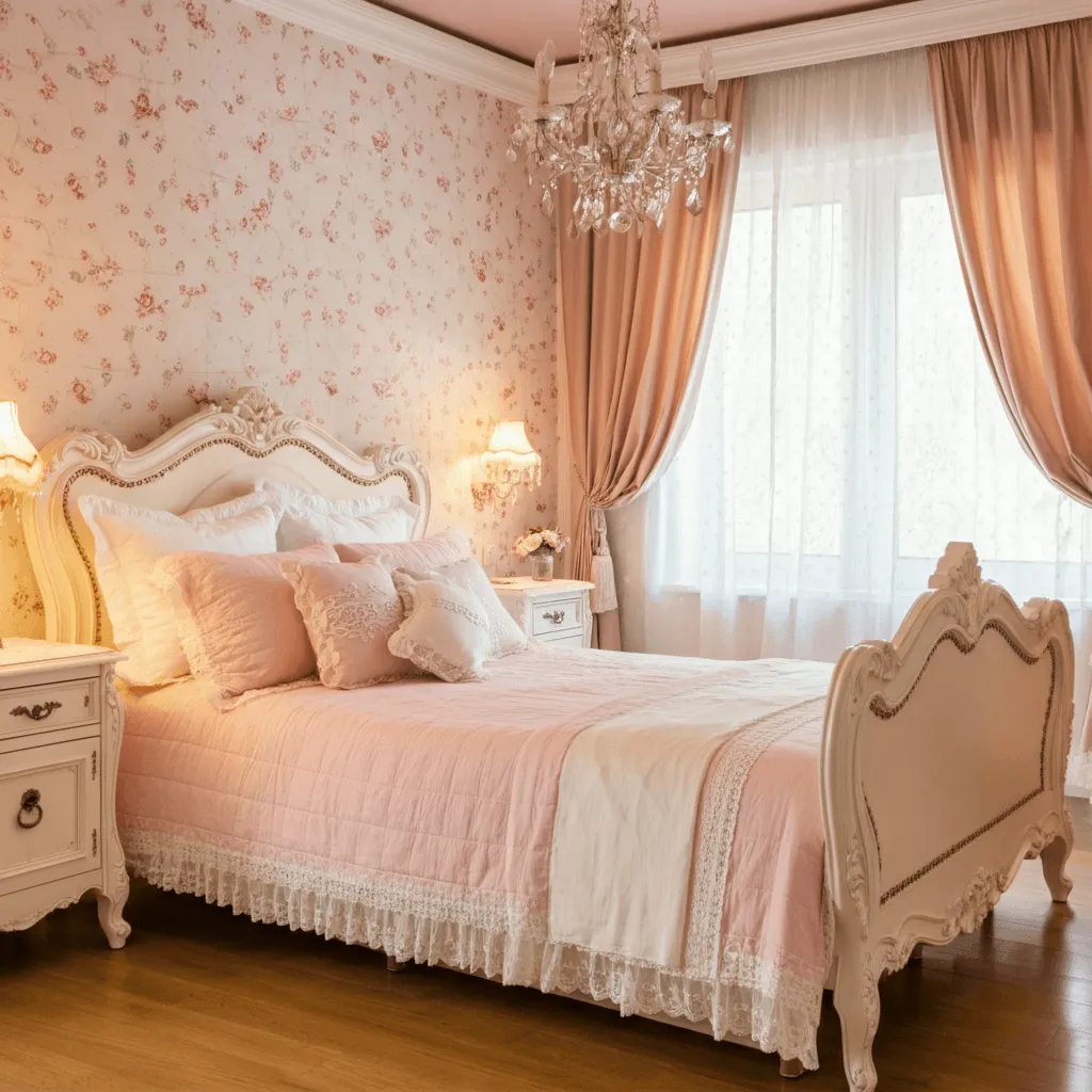Elegant Floral Haven Bedroom