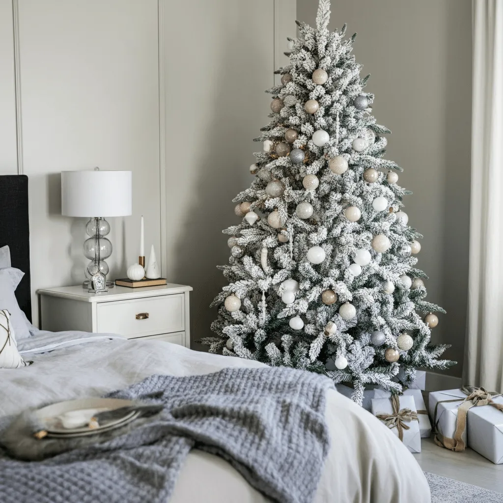 Flocked Christmas Tree