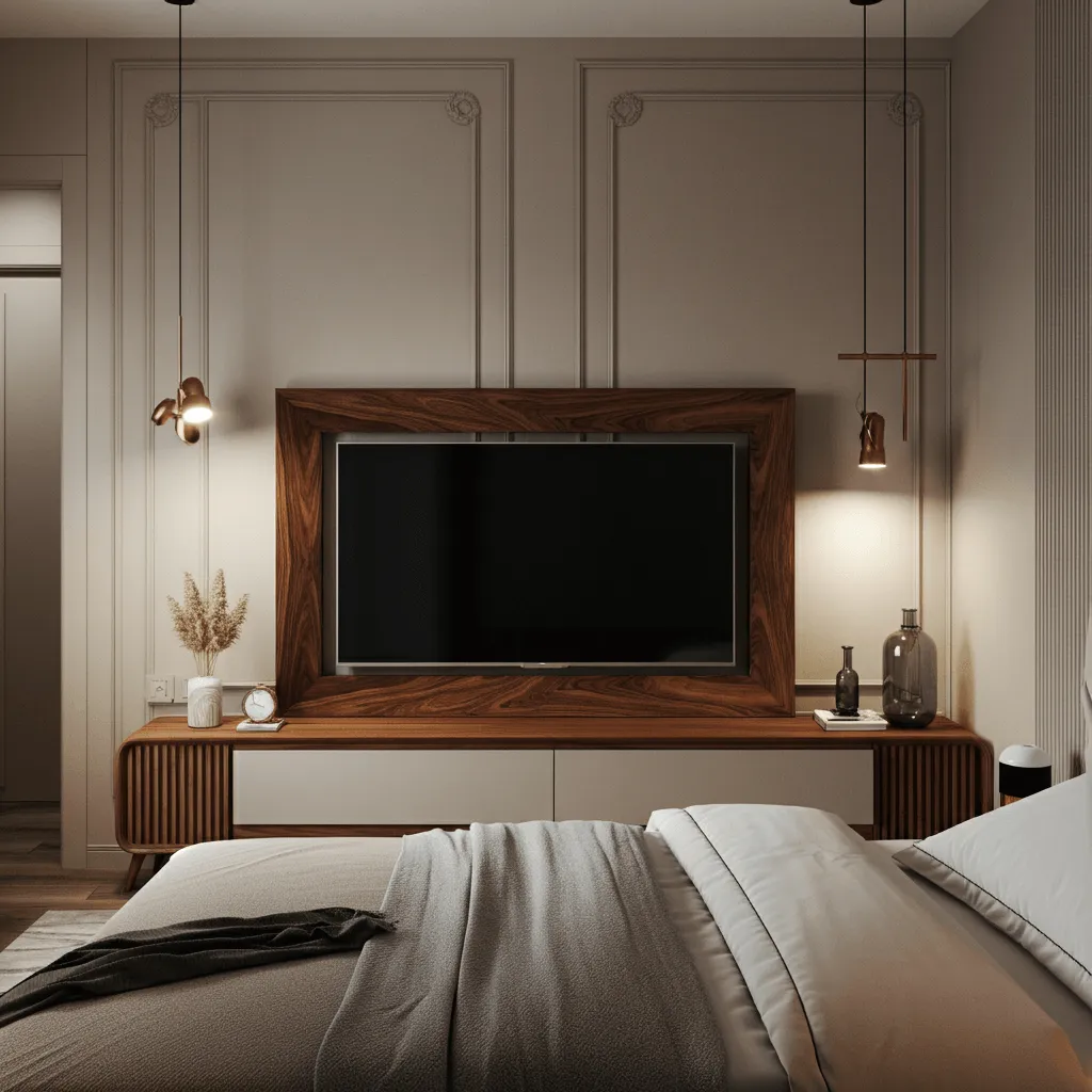 Modern TV Wall Decor Ideas for a Sleek Bedroom Look 10 Frame TV Like Artwork