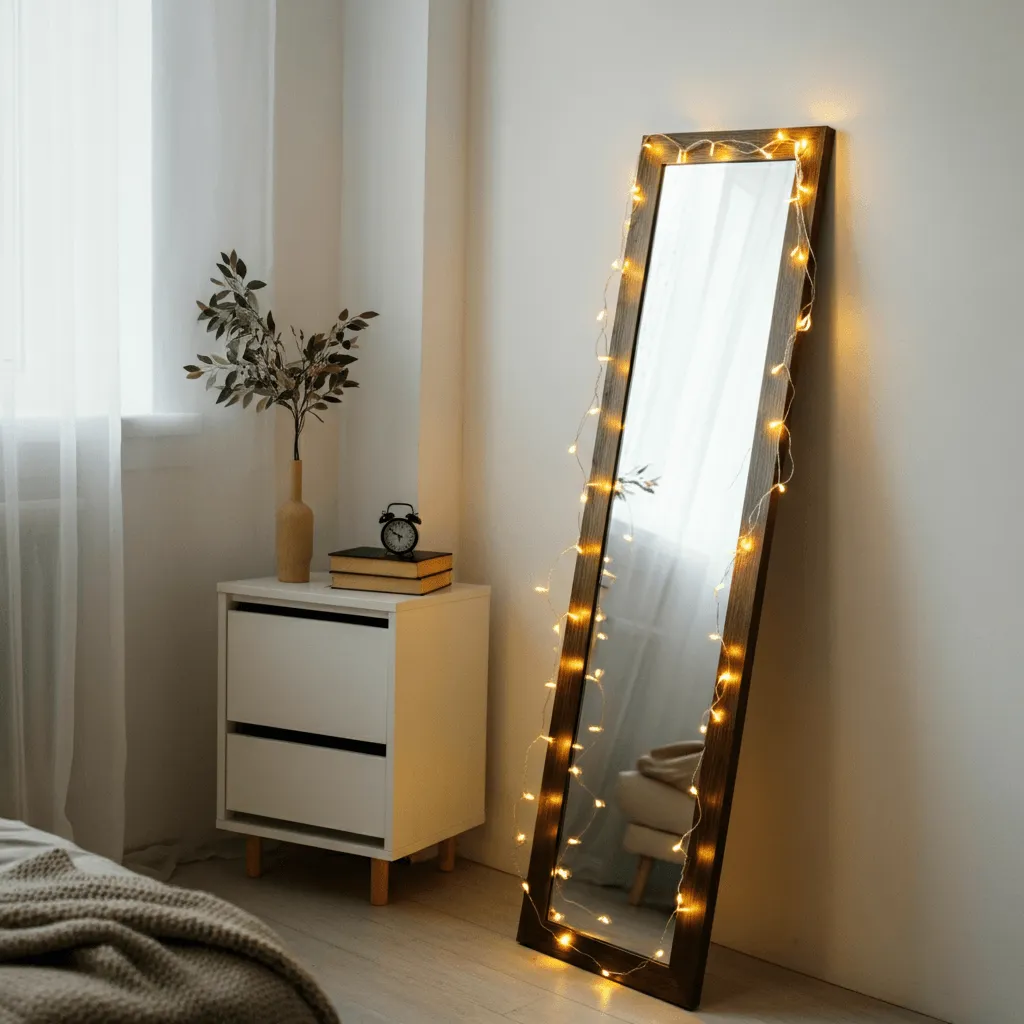 20 Mirror Wall Decor Ideas to Instantly Elevate Your Bedroom 4 Full-Length Leaning Mirror