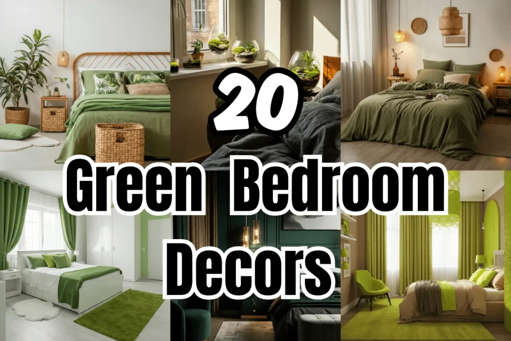 GREEN BEDROOM DECOR