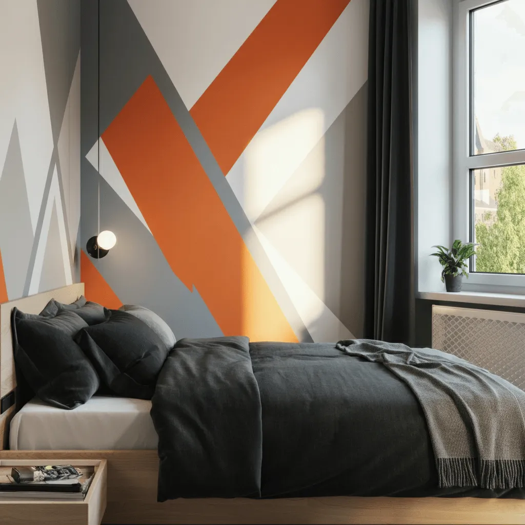 Top 30 Bedroom Wall Decor Styles That Never Go Out of Trend 25 Geometric Patterns