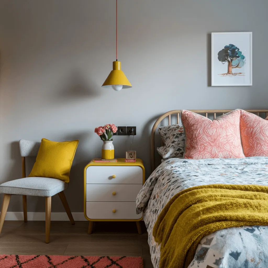 Grey with Vibrant Hues