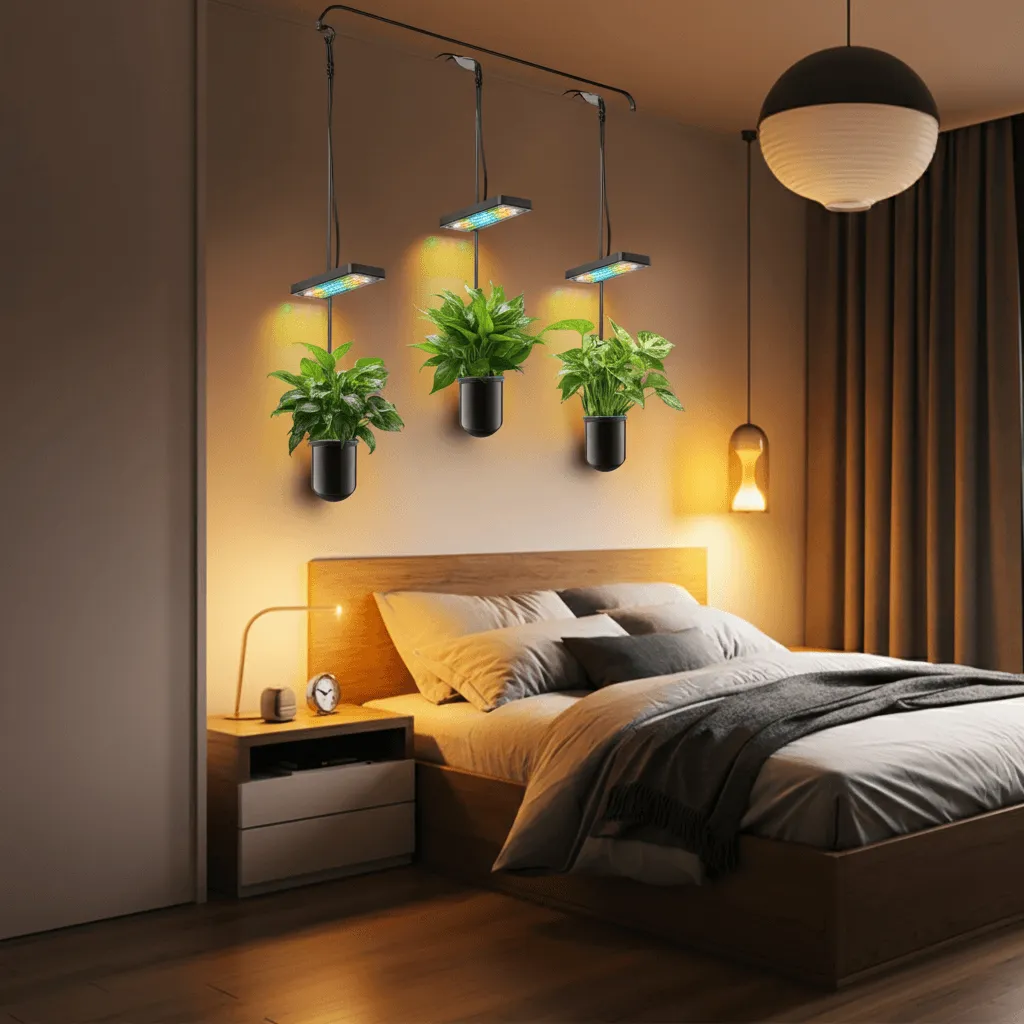 Hanging Planters with LED Lights