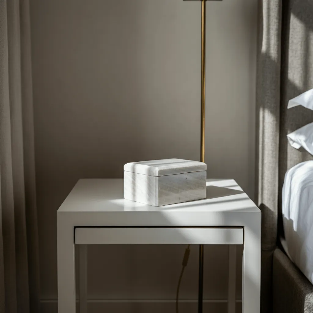15 Budget-Friendly Bedroom Side Table Decor That Looks Luxe 15 Jewelry Box