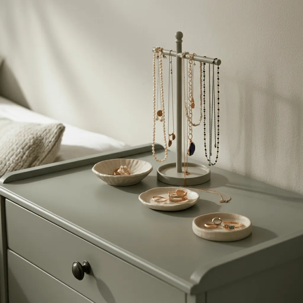 Jewelry Display on Dresser