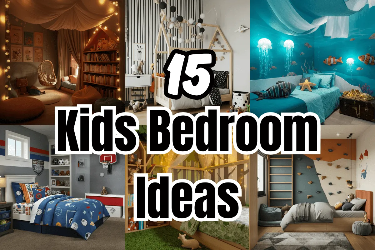 15 Fun & Creative Kids Bedroom Ideas They'll Love 1 Kids Bedroom