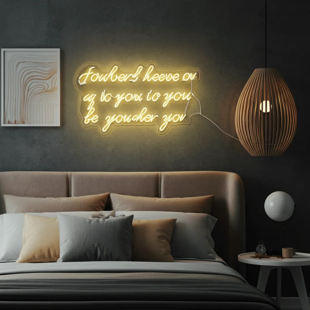 Top 30 Bedroom Wall Decor Styles That Never Go Out of Trend 11 LED Neon Sign