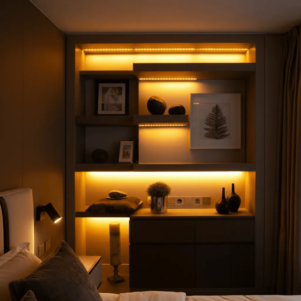 LED Uplighting for Shelves