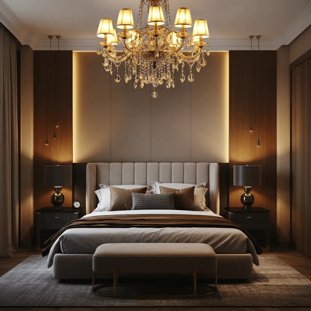 Layered Bedroom Lighting
