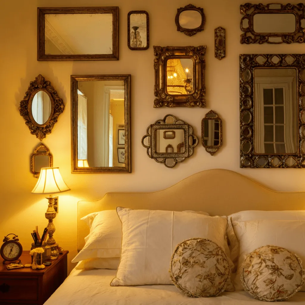 20 Mirror Wall Decor Ideas to Instantly Elevate Your Bedroom 7 Layered Mirrors