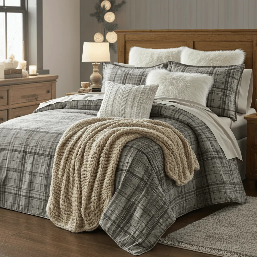 Layered Textures Bedroom