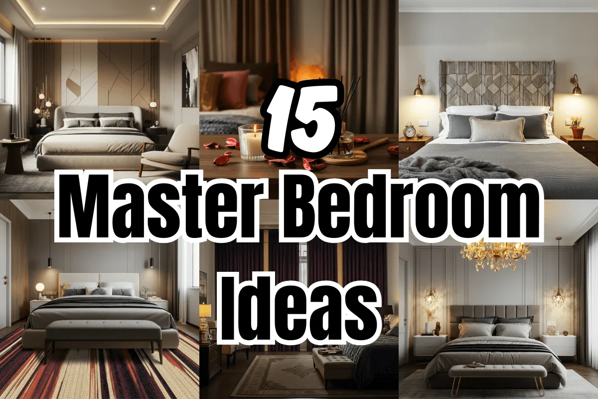 15 Elegant Master Bedroom Designs You’ll Fall in Love With 1 Master Bedroom