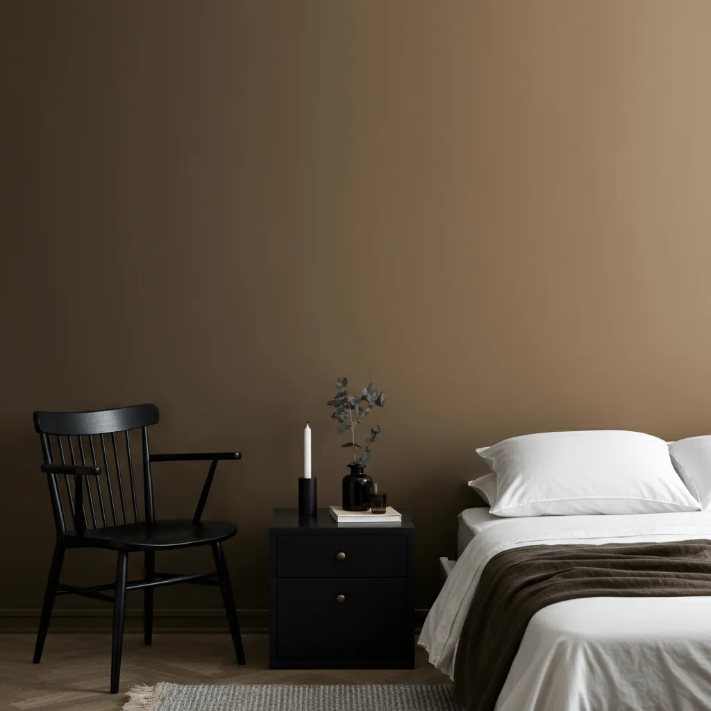 Minimalist Brown Bedroom