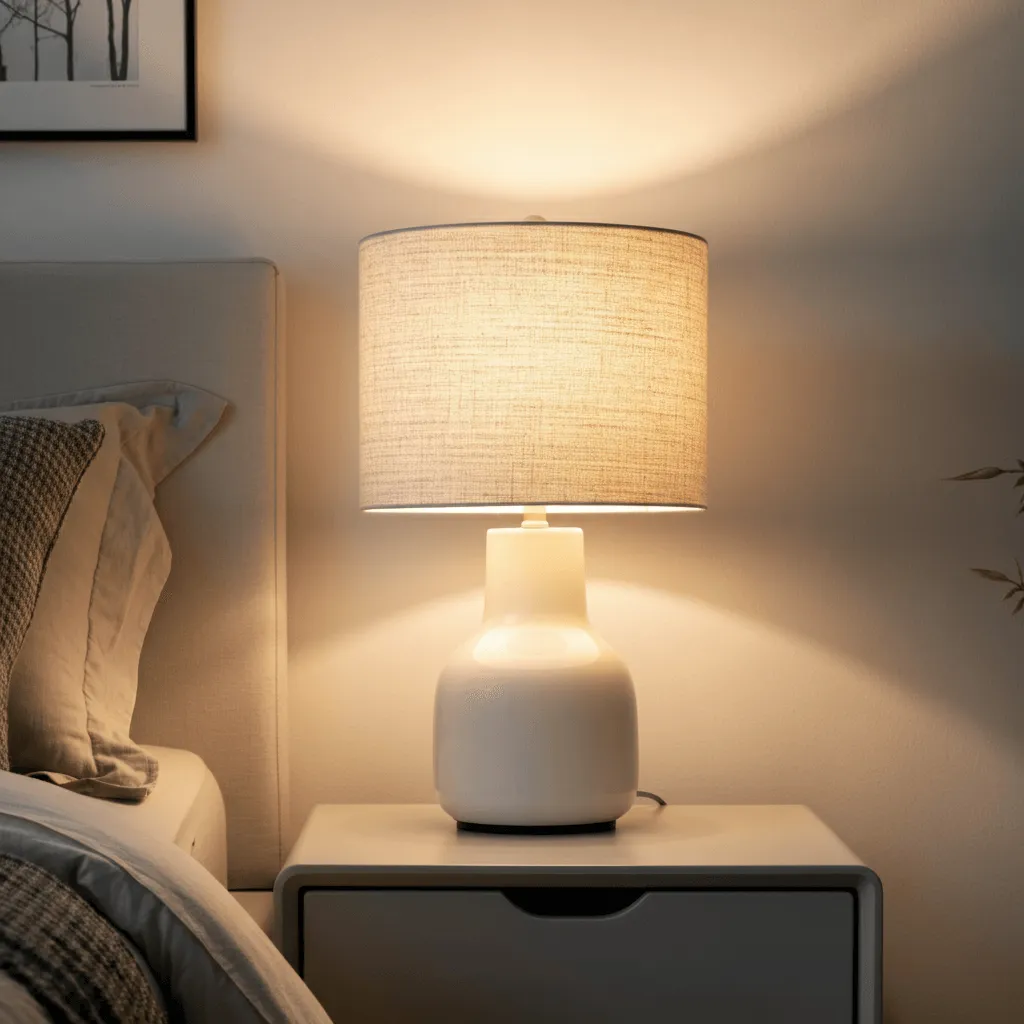 Modern Bedroom Bedside Lamps That Add Function & Style 2 Minimalist Ceramic Table Lamp