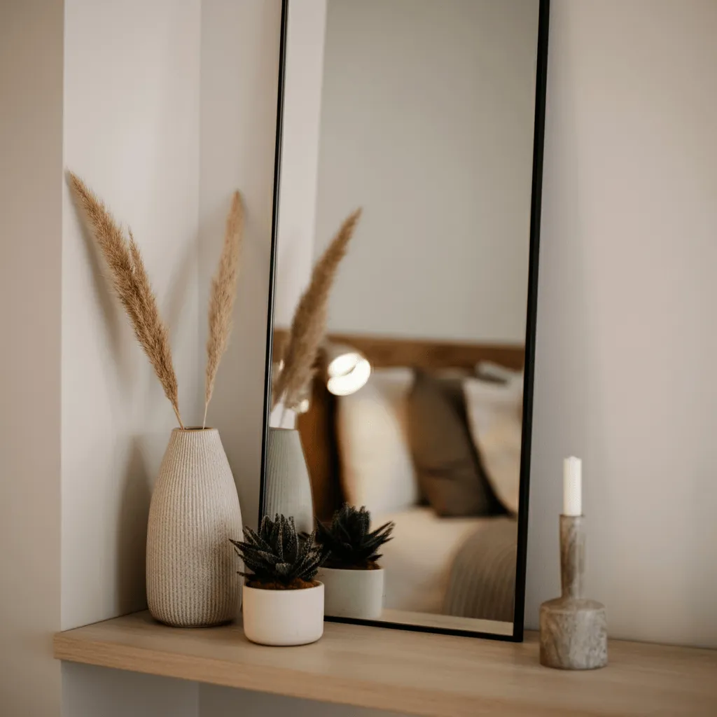 20 Mirror Wall Decor Ideas to Instantly Elevate Your Bedroom 17 Mirrored Nook Accent