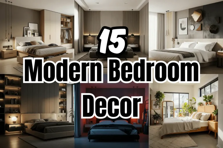 Modern bedroom decor