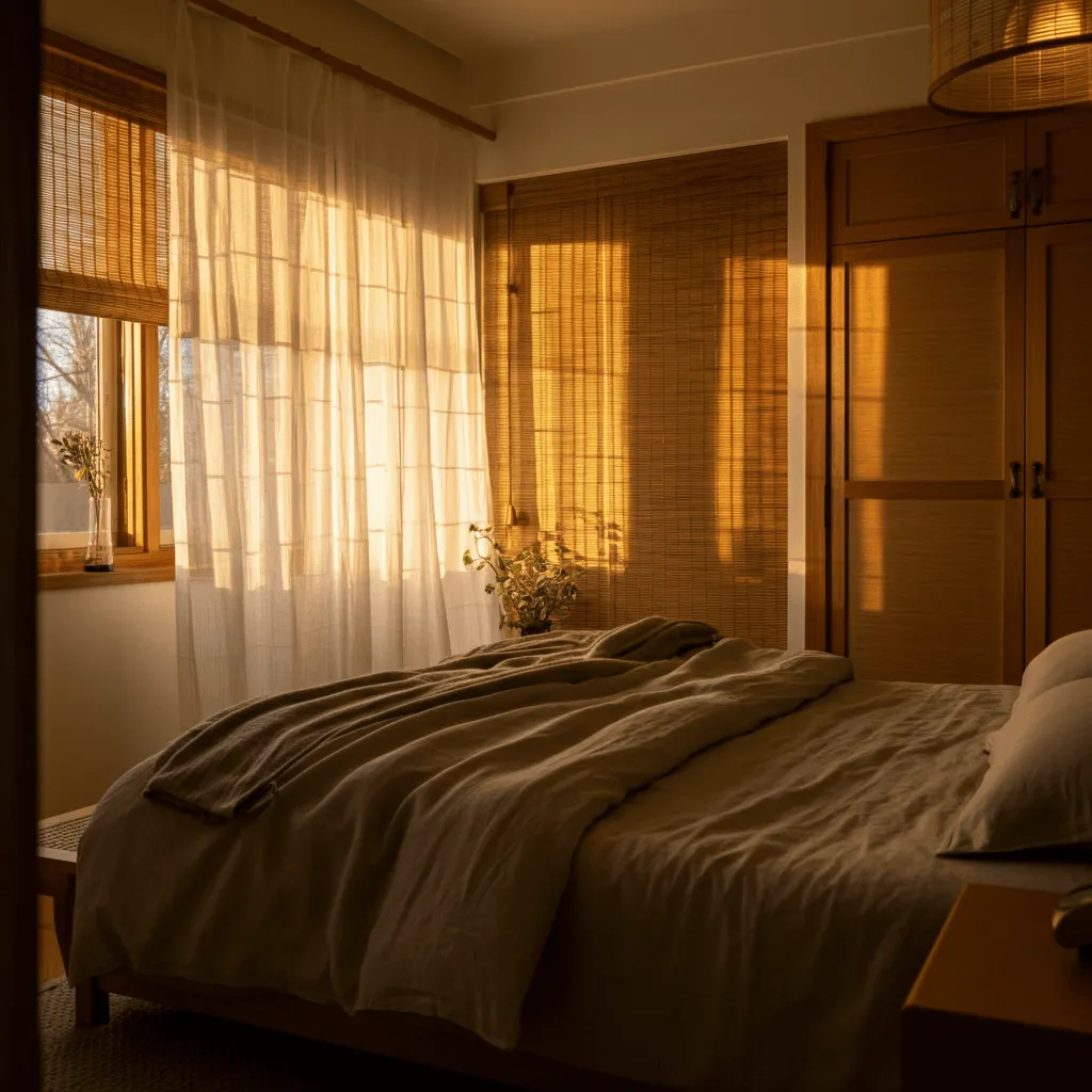 Natural Light Japandi Bedroom