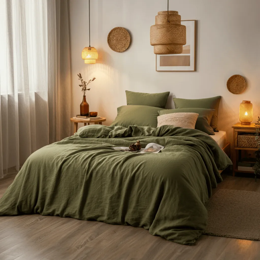 Olive Green Bedding