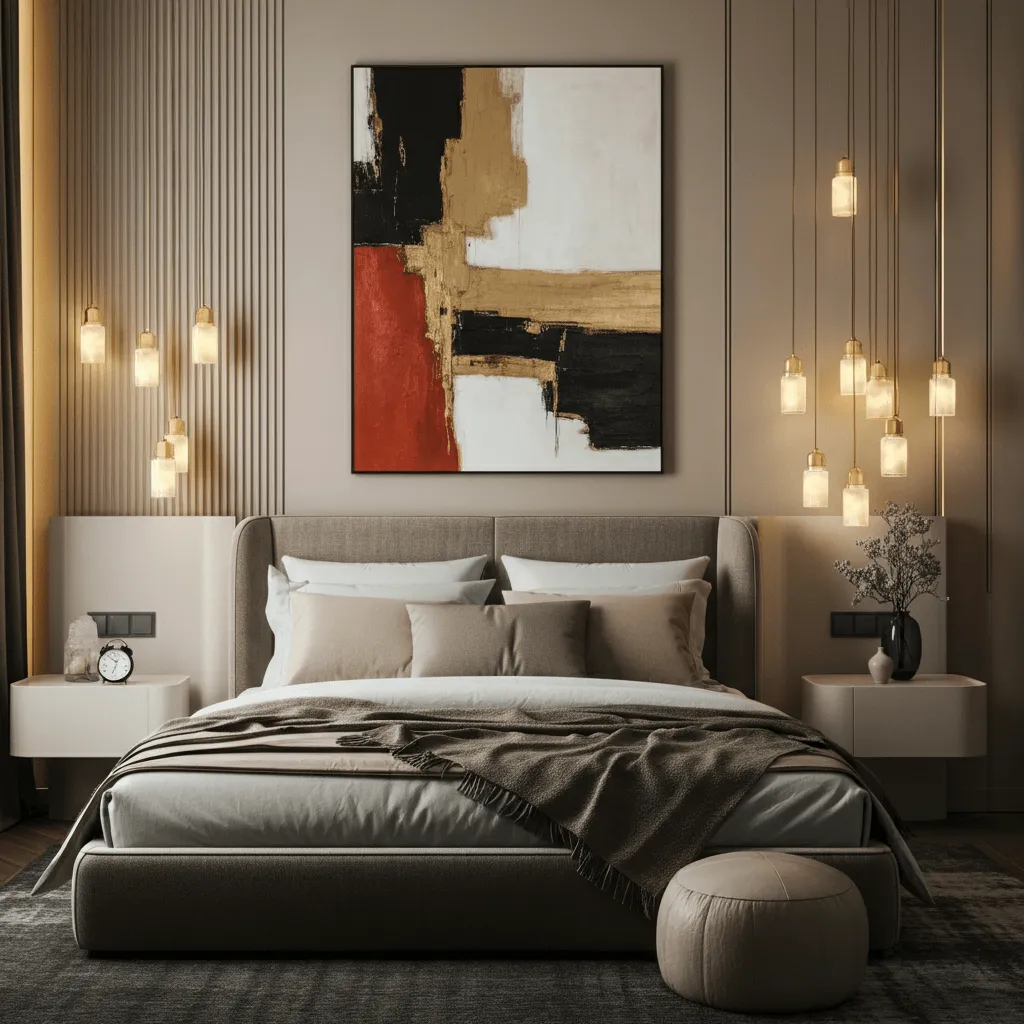 Top 30 Bedroom Wall Decor Styles That Never Go Out of Trend 8 Oversized Art