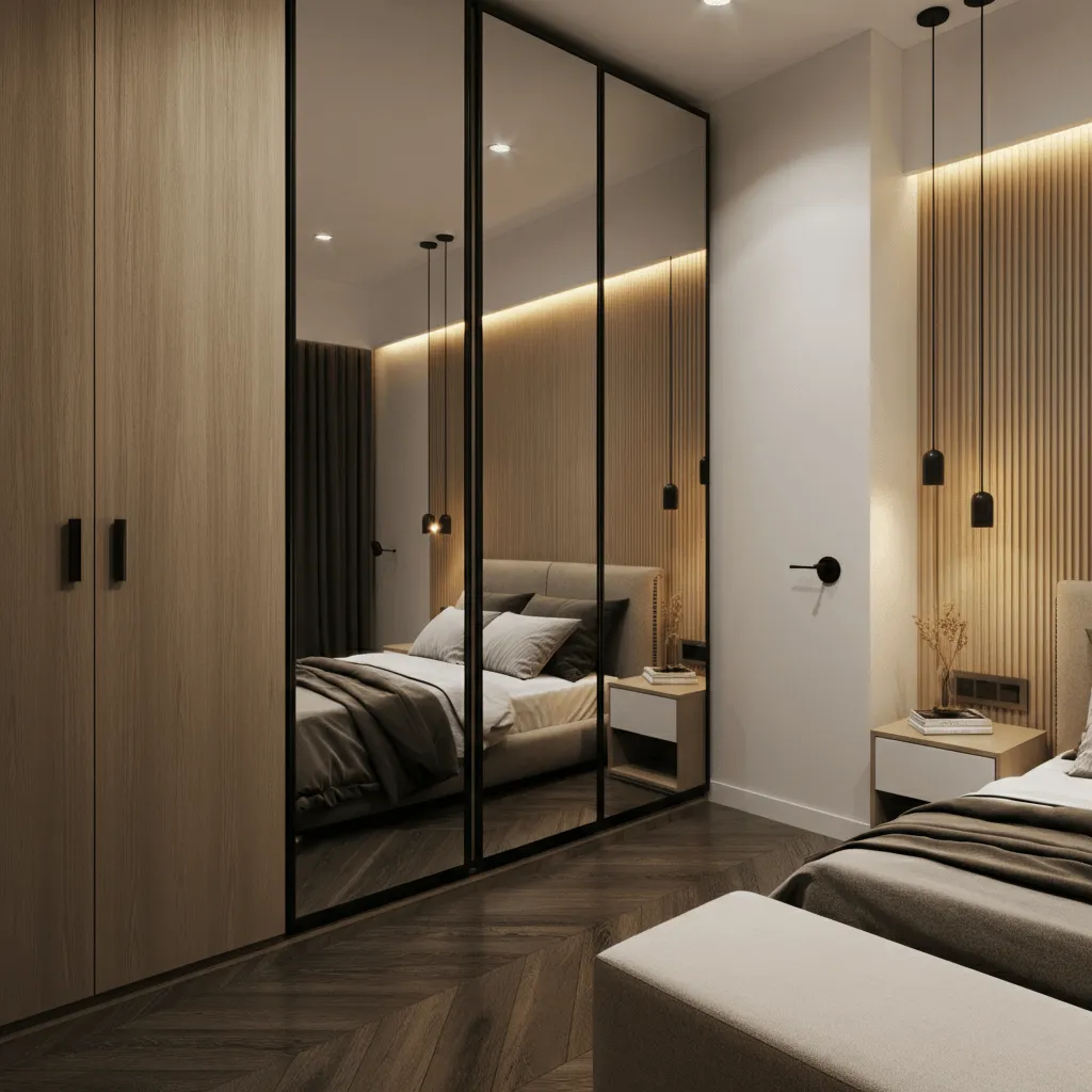 15 Sleek & Stylish Modern Bedroom Decor Ideas for a Chic Makeover 12 Oversized Mirrors Bedroom