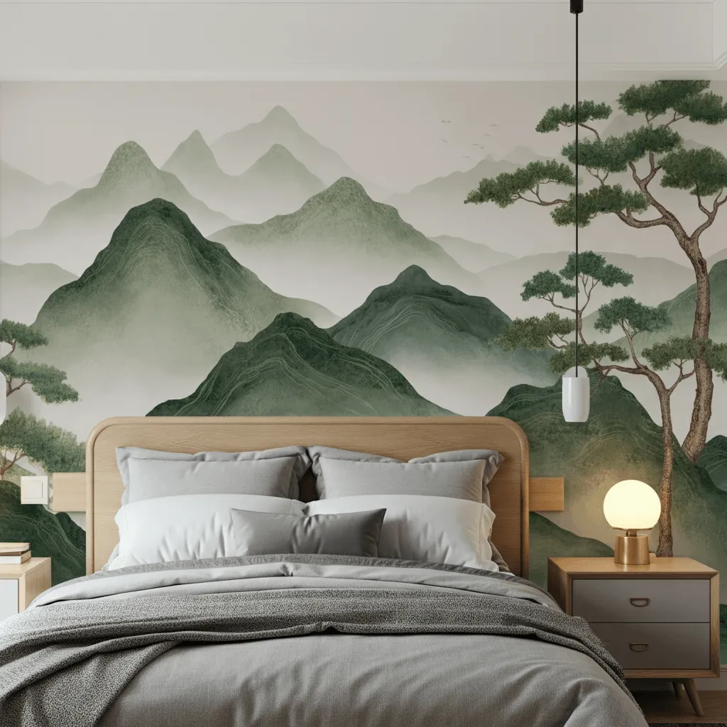 Top 30 Bedroom Wall Decor Styles That Never Go Out of Trend 9 Painted Wall Mural