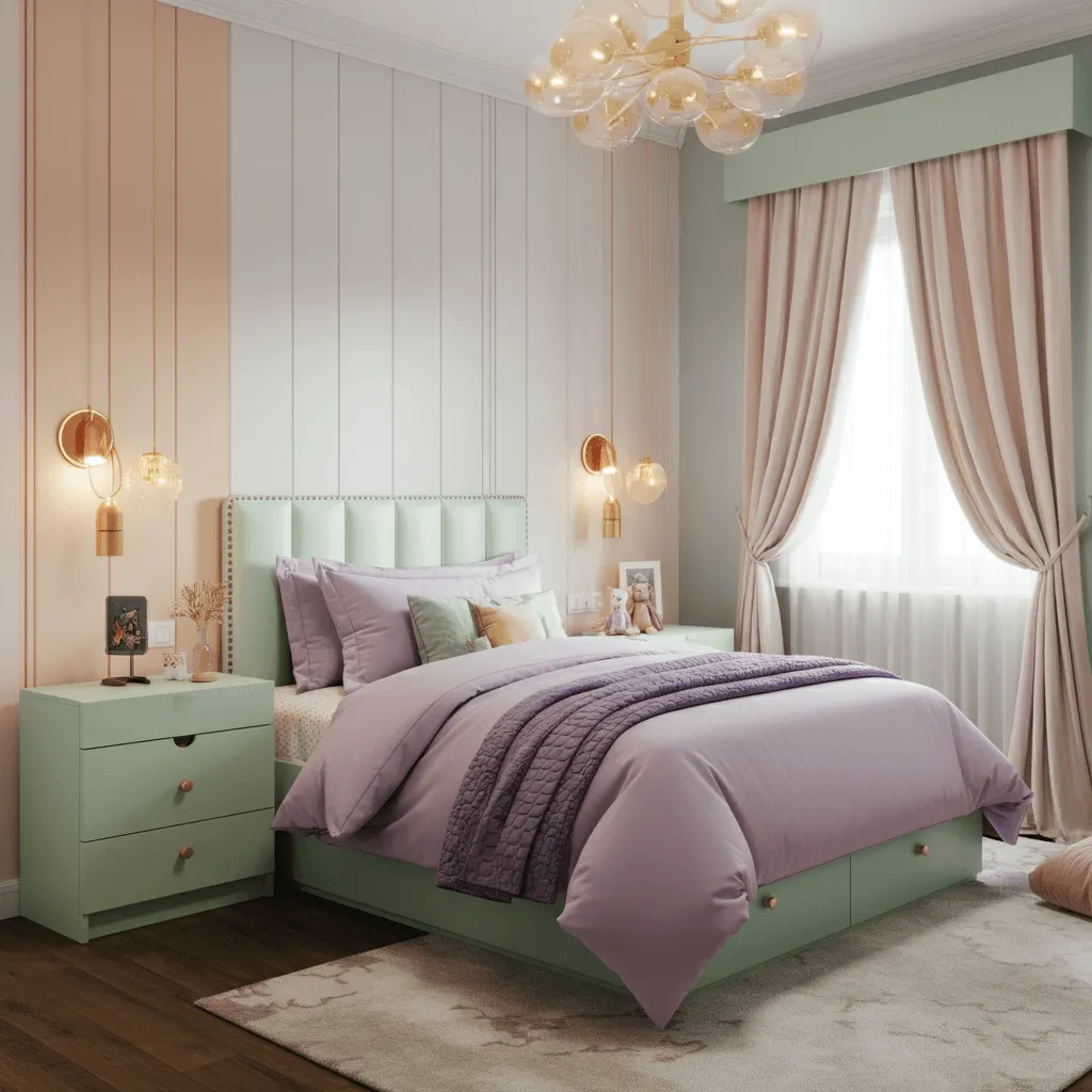 Pastel Paradise Bedroom