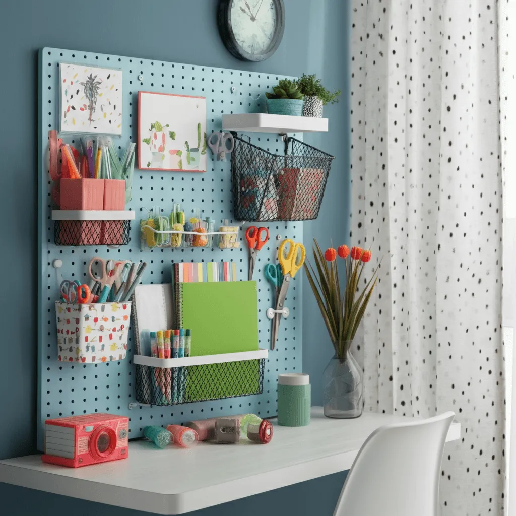Pegboard Organization Station